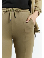 Monnari Kalhoty Dámské kalhoty s mašlí Olive