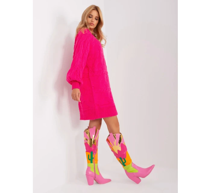 Sweter AT SW model 21326955 fuksjowy - FPrice