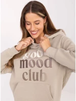 Mikina D10608BC02802A2NO světle béžová Mikina D10608BC02802A2NO světle béžová