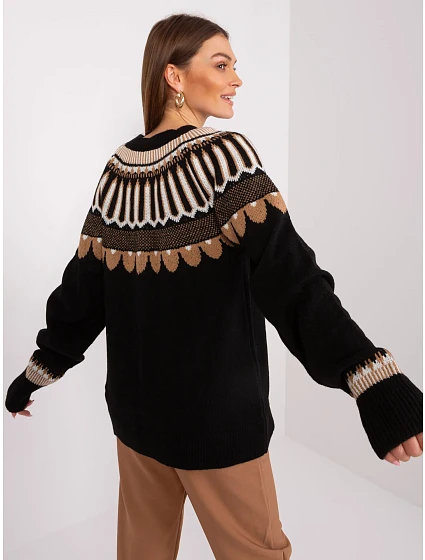 Sweter LC SW model 19309675 czarny - FPrice Sweter LC SW model 19309675 czarny - FPrice
