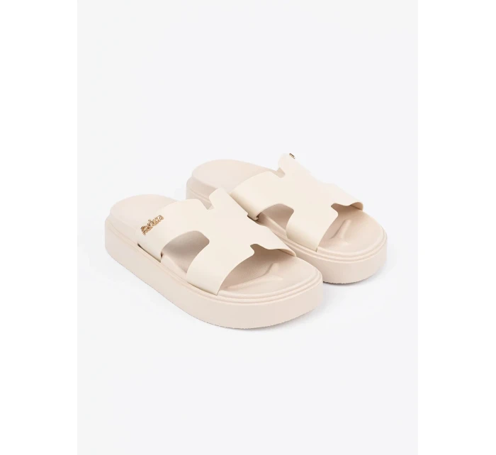 Praktické Jasnobeżowy  nazouváky dámské platforma