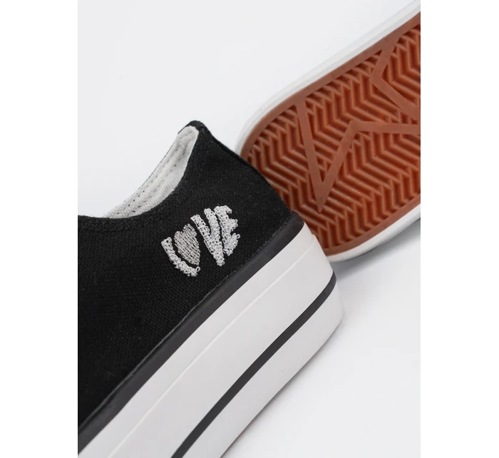 Exkluzívní tenisky černé dámské platforma Exkluzívní tenisky černé dámské platforma