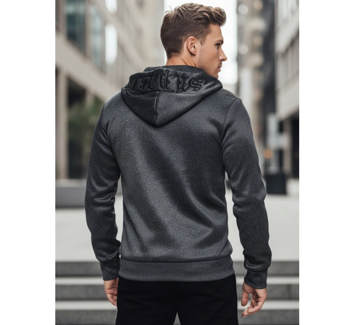 Pánská tmavě šedá mikina FashionStreet BX5859