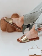 Dámské žabky se srdcem LOVEMISS gold FashionStreet ZY0769