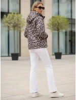 Dámská přechodná bunda v leopardí růžové barvě FashionStreet TY5550 Dámská přechodná bunda v leopardí růžové barvě FashionStreet TY5550