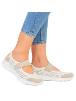 Pohodlná polobotka W béžová model 22033608 - Rieker