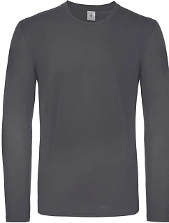 B&C #E150 LSL Tričko s dlouhým rukávem 01.005T dark grey
