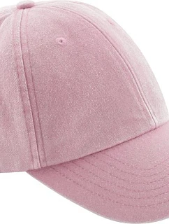 Beechfield B 655B Dětská 6 panelová nízkoprofilová kšiltovka 53.655B vintage dusky pink