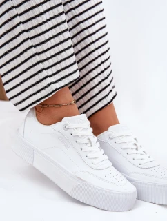 Nízké sneakersy z eko kůže Big Star RR274303 Bílé