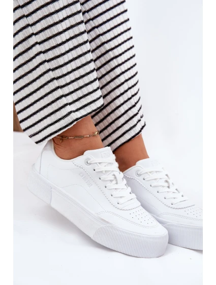 Nízké sneakersy z eko kůže Big Star RR274303 Bílé Nízké sneakersy z eko kůže Big Star RR274303 Bílé