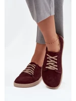 tenisky z přírodního semiše 314 bordó model 21712710 - Zazoo