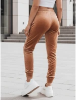 Dámské tepláky velur hnědé FashionStreet UY2838