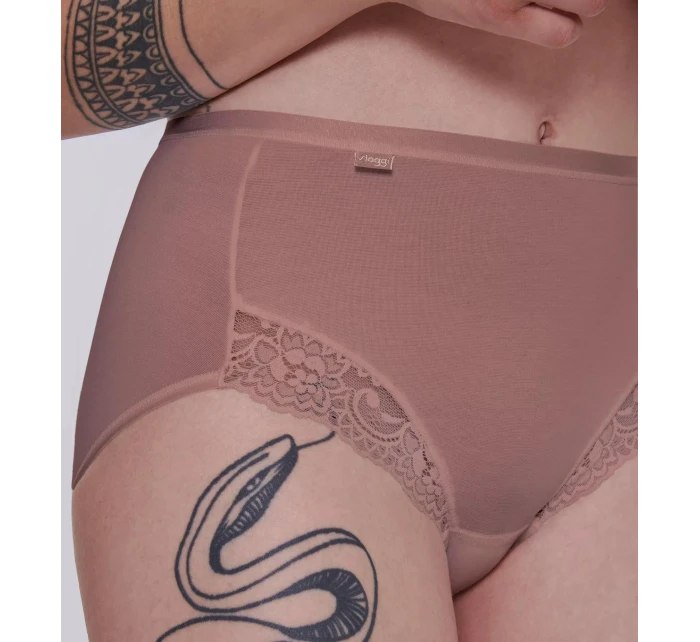 Dámské kalhotky Romance Maxi - CACAO - hnědé 1141 - SLOGGI