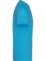 JN Pánské tričko s výstřihem do V 02.0 turquoise melange model 22494662 - Daiber JN Pánské tričko s výstřihem do V 02.0 turquoise melange model 22494662 - Daiber