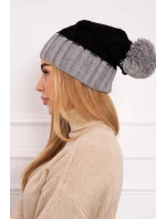 Milano fleecová čepice K203 černá+šedá Milano fleecová čepice K203 černá+šedá