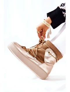 Zateplené Semišové Sněhule Camel model 21570861 - Boto