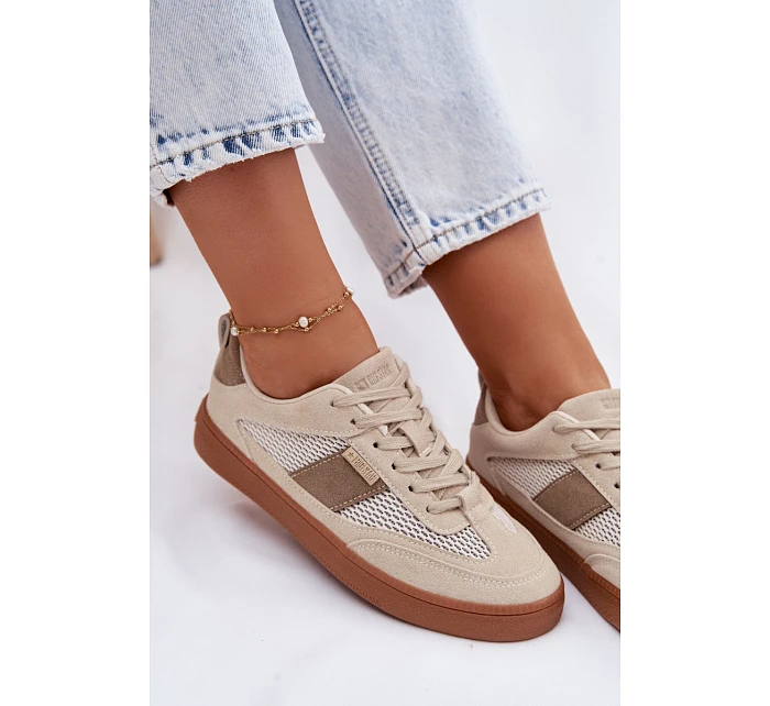 Dámské tenisky Big Star model 22100903 Béžové - Big Star Shoes Dámské tenisky Big Star model 22100903 Béžové - Big Star Shoes