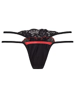Dámská tanga V-8298 černá/červená - Axami