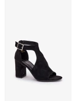 Sandály na podpatku model 209916 Step in style Sandály na podpatku model 209916 Step in style