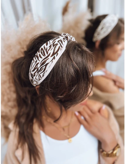 Světle béžová dámská čelenka WILD Dstreet HY0031 Světle béžová dámská čelenka WILD Dstreet HY0031