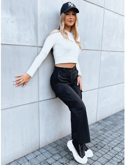 Dámské kalhoty black model 21971098 - Dstreet Dámské kalhoty black model 21971098 - Dstreet