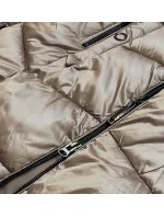 METALICZNA KURTKA ZIMOWA DAMSKA BEŻOWA model 21245419 - S'WEST