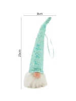 DEKORATIVNÍ LED SANTA CLAUS 25CM MODRÁ