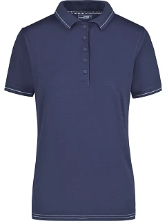 Daiber JN 568 Dámské žerzejové elastické polo 02.0568 navy/white