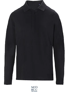 NEOBLU Owen LSL Women Dámské těžké piqué polo s dlouhým rukávem 24.4397 deep black