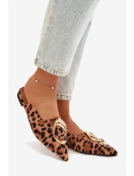 Dámské pantofle s ozdobným zlatým detailem Panterka model 21918964 - Boto