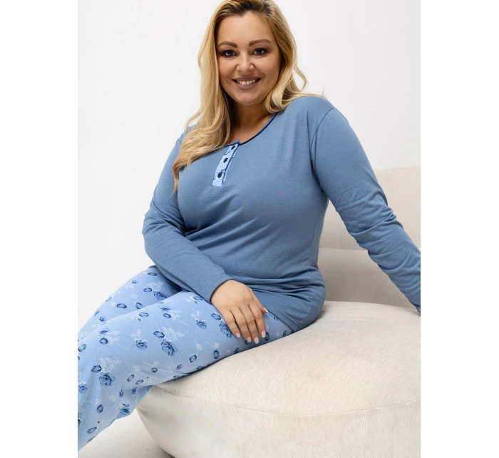 Piżama DU PI FP model 22016625 niebieski - FPrice