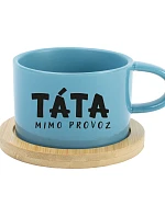 TÁTA MIMO PROVOZ - modrý hrníček makronka 200 ml