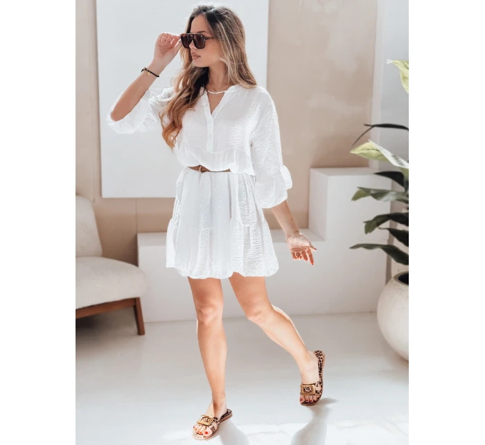 Letní mušelínové šaty LYVONNE white FashionStreet EY2613