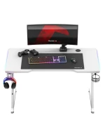 Herní stůl Hero model 21336043 White RGB - Huzaro Herní stůl Hero model 21336043 White RGB - Huzaro