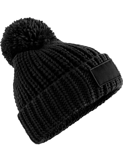 B 329 Pletená čepice s bambulí black model 22469569 - Beechfield