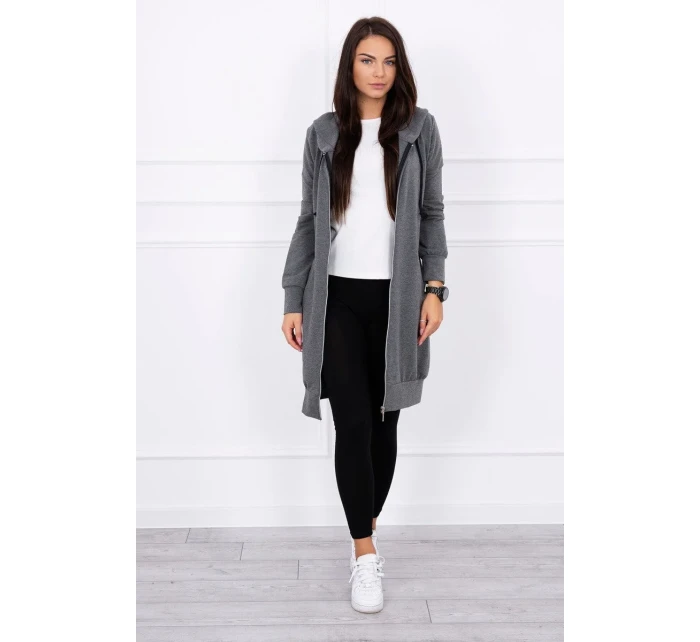 Mikina s kapucí graphite melange