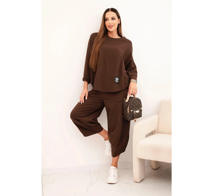 Komplet bavlněný mikina + kalhoty tmavě mátová Komplet bavlněný mikina + kalhoty tmavě mátová