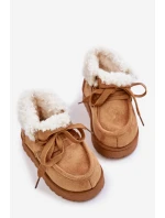 Zimní boty pro děti s kožešinovou podšívkou Camel model 21678747 - Boto