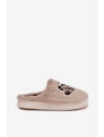 Dámské chlupaté papuče srdíčka – béžové Amandra Dámské chlupaté papuče srdíčka – béžové Amandra