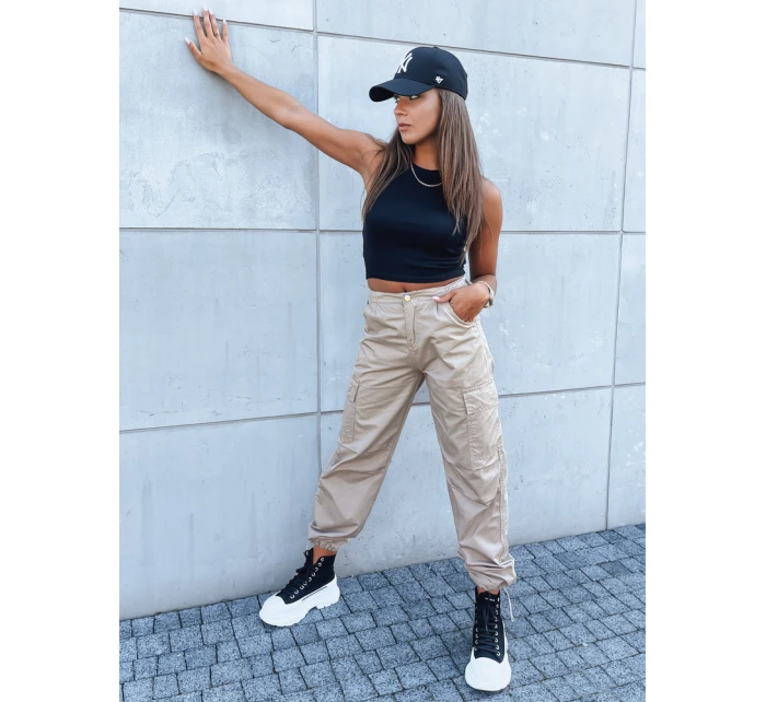 Dámské padákové kalhoty ADVENTURE beige UY1639