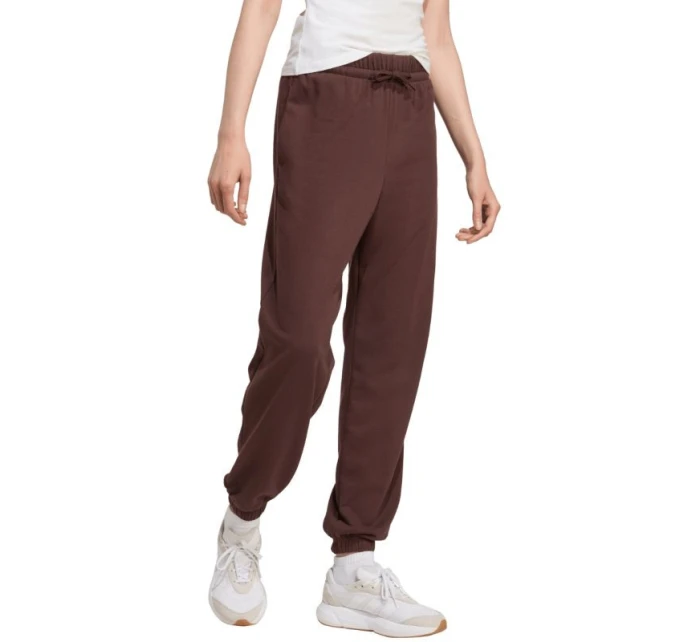 Dámské kalhoty adidas Essentials Small Logo French Terry Cuffed pants brown JX3864 dámské Dámské kalhoty adidas Essentials Small Logo French Terry Cuffed pants brown JX3864 dámské