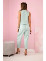 Set vesta + kalhoty tmavá máta Set vesta + kalhoty tmavá máta