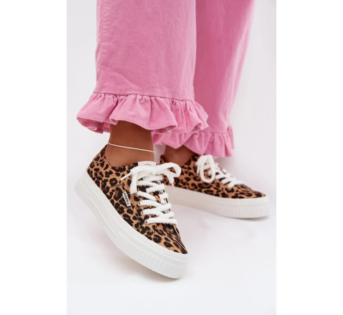 Dámské tenisky na platformě O`NEILL SPINNA C WOMEN LOW 90261009.92A Leopardí vzor