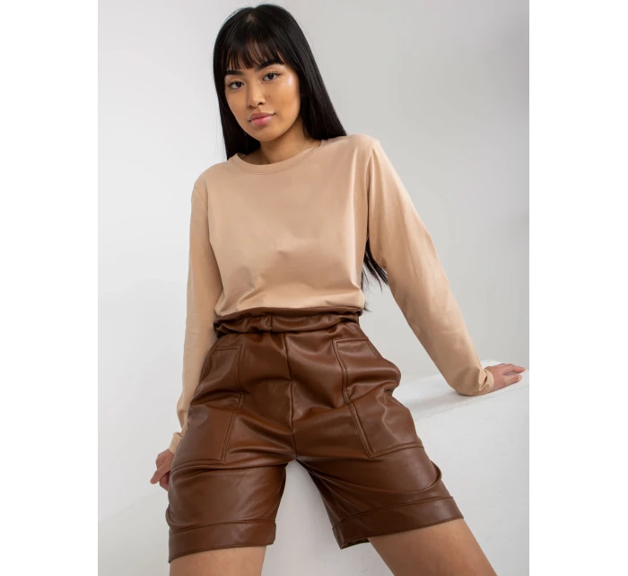 Šortky VI SN 155.65P hnědá