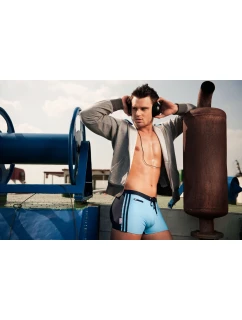 Plavky Verso Mare v modré a tmavě modré barvě - Alpha Male