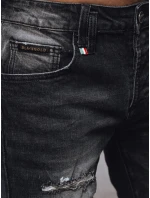 Pánské černé džínové kalhoty FashionStreet UX4223