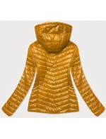 Lesklá dámská bunda v hořčicové barvě model 15414631 - ATURE Lesklá dámská bunda v hořčicové barvě model 15414631 - ATURE