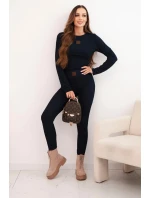 Dámská souprava z bavlny s dlouhým rukávem a legínami model 21472109 - K-Fashion Dámská souprava z bavlny s dlouhým rukávem a legínami model 21472109 - K-Fashion