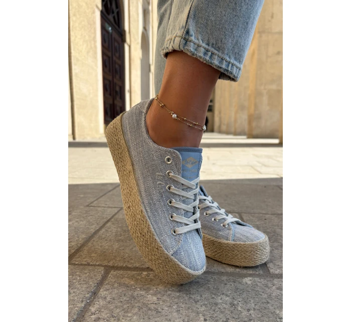 Dámské Tenisky Na Platformě S Pletením model 21693330 Světle Béžové - Lee Cooper