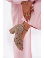 Dámské Semišové Boty Na Podpatku Maciejka Tmavě Béžové 06893-10 Dámské Semišové Boty Na Podpatku Maciejka Tmavě Béžové 06893-10